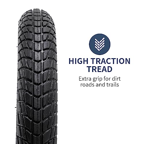 YunSCM 2PCS 12.5 Bike Tyre 12 1/2x2 1/4 (12.5x2.25) Tires ETRTO 57-203 and 12.5" Heavy Duty Inner Tubes AV32mm Valve - Image 3