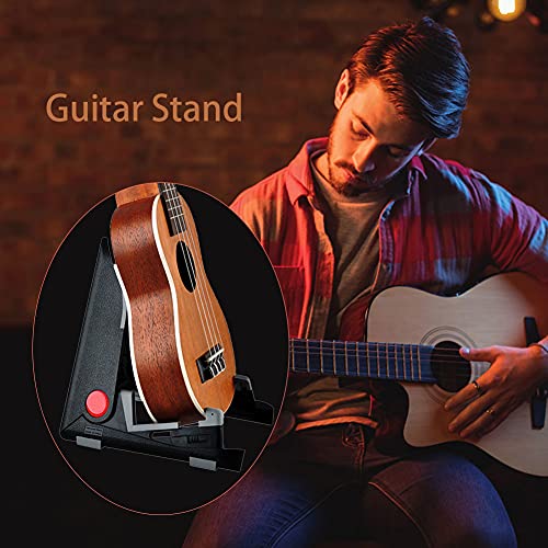 BPSJKET Support de guitare léger universel réglable pour économiser de l’espace – Double pliage, portable avec… - Les Beatles, Paul McCartney, John Lennon, RIngo Starr, George Harrison BPSJKET Support de guitare léger universel réglable pour économiser de l'espace - Double pliage, portable avec… – Image 7