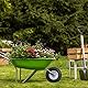 Relaxdays Schubkarrenrad 2er Set, 2.50-4, luftbereift, 2 PR, Ersatzrad bis 100 kg, Luftreifen Stahlfelge, schwarz/Silber