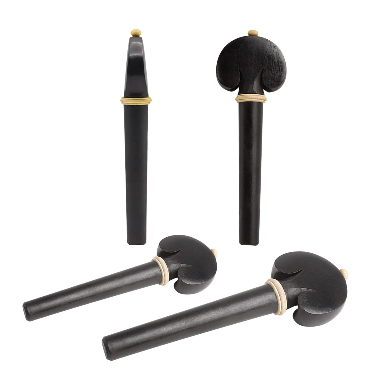 Ebony Wood Cello Tuning Pegs Smooth Fine Adjustment Orchestral Strings Accessories