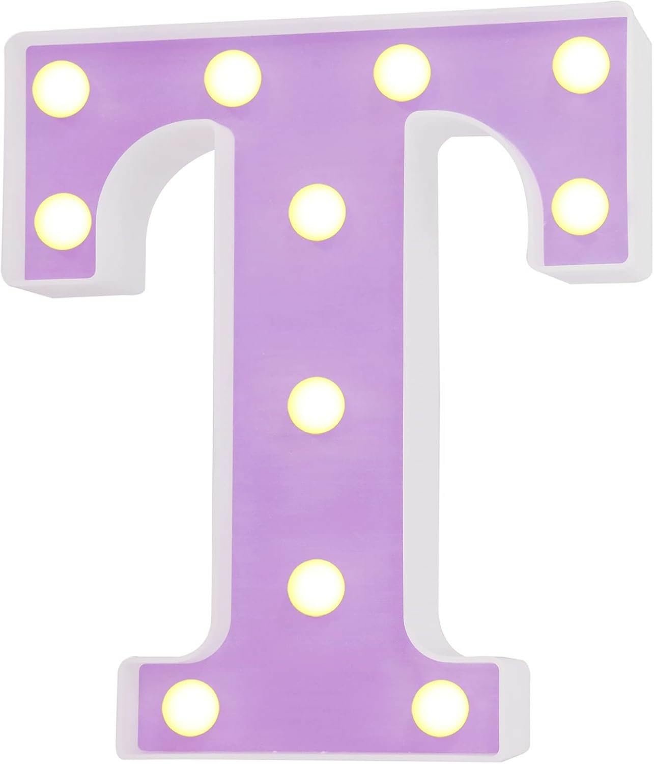 LED Marquee Letter Lights, Light Up Letters Glitter Alphabet Letter Sign Battery Powered for Night Light Birthday Party Wedding Girls Gifts Home Bar Christmas Decoration