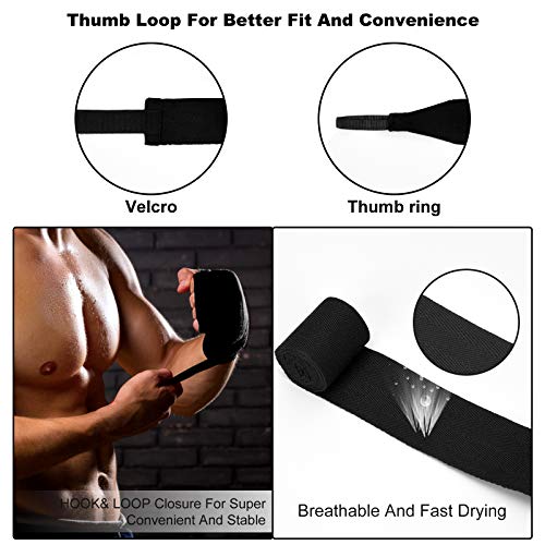 image for Boxing Handwraps for Kid Women & Men, Hand Wraps for Boxing Gloves wit