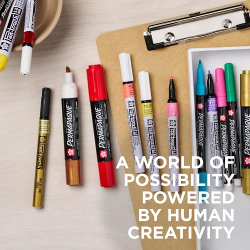 SAKURA 42191 3-Piece Extra Fine Pentouch Paint Marker, 0.7mm, Gold, Silver and Copper by SAKURA - Image 7