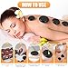 Hot Stones Massage Warmer Kit, 20Pcs Hot Stones Massage Set Portable Hot Stone with Heater, Basalt Hot Rocks Massage Stone, Professional Massage Tools for or Home SPA, Relaxing, Healing, Pain Relief