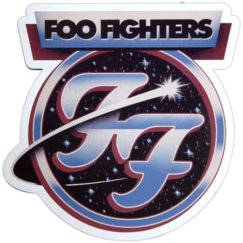 Imán decorativo Foo Fighters Comet grabado plata