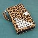 ZTE Warp 4G Wallet Case, MPERO FLEX FLIP Wallet Case for ZTE Warp 4G N9510 - Studded Leopard