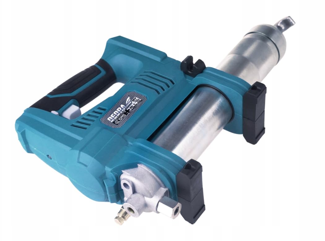 Lubricante inalámbrico Dedra SAS+ALL DED6915 690bar 18V Mango Ergonómico 473ml Depósito de Lubricante Soporte de Manguera Regulación de la Cantidad de Lubricante Sin Batería