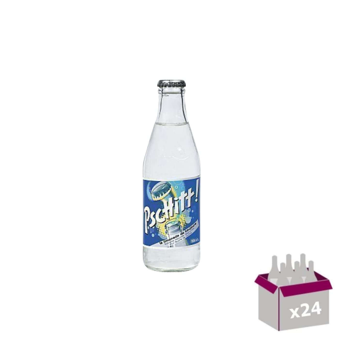 Lot Sirope & Limonada:Sirope Teisseire - Menta verde 1L – Limonada Pschitt (24x33cl)