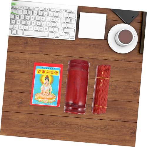 Bâtons de Divination Bouddhiste avec Accessoire de Divination Chinois pour Bureau