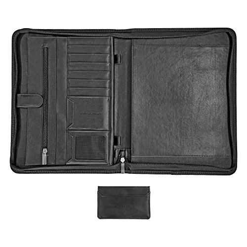 CARMEL CONCEPT Professional Padfolio with Bonus Business Card Holder, Compatible with iPad Pro 9.7