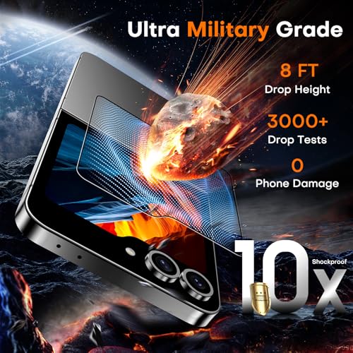 Image of Mr.Shield Top-Notch HD+ Tempered Glass Screen Protector Guard Designed For Samsung Z flip 7 (Front), 9H Hardness, Military Grade Protection, Easy Installation kit