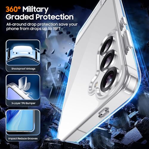 Coque Samsung S25 Plus transparente avec béquille cachée antichoc