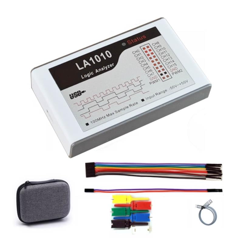 LA1010 USB Logic Analyzer 16 Input Channels 100M