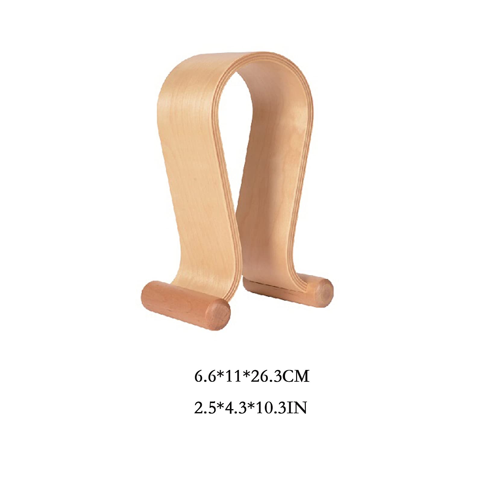 Soporte Auriculares Perspectiva de soporte para auriculares de madera Perspectiva simple de protección para auriculares para Auriculares de escritorio para PC Gaming en cafés de Internet (disponible e