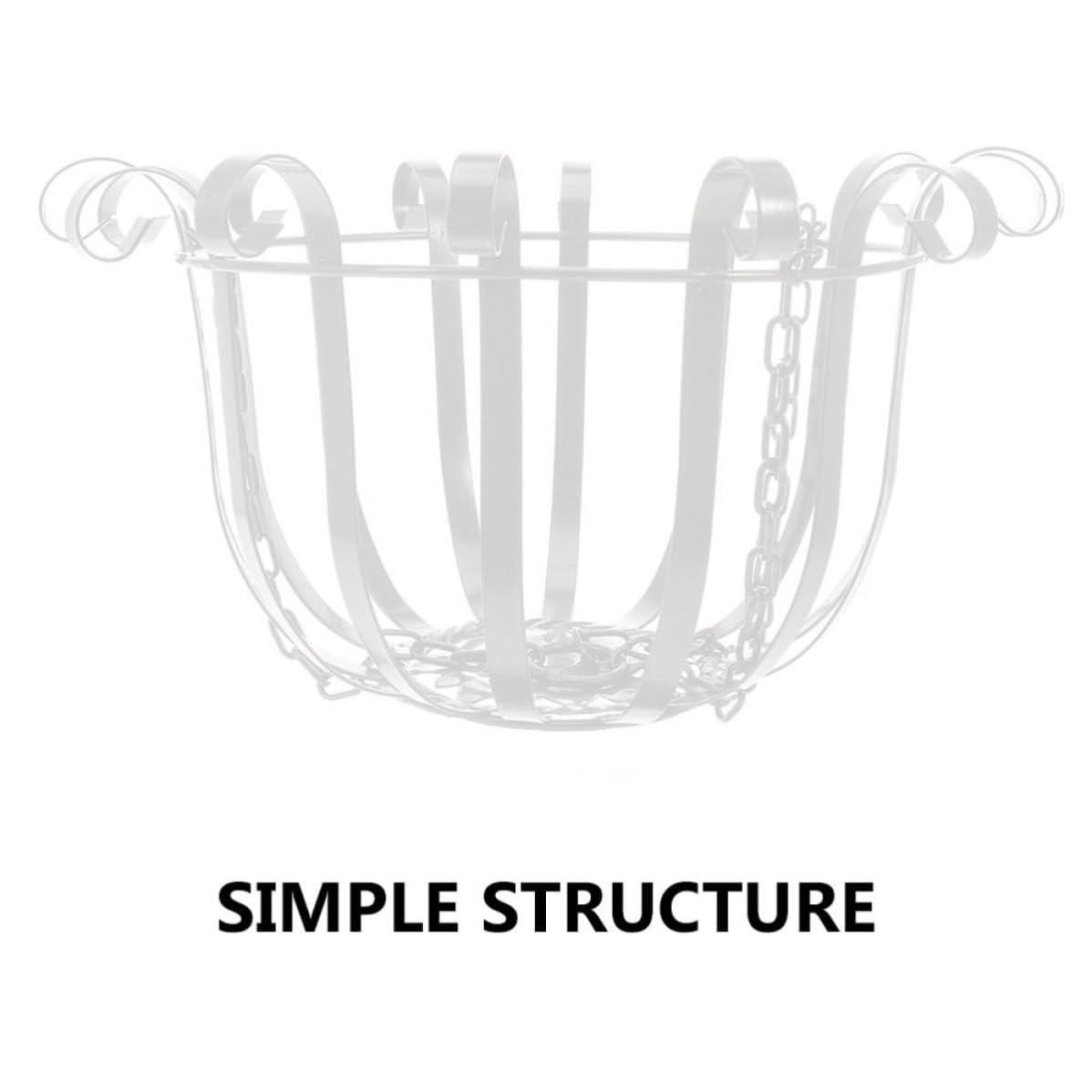 Gatuida Soporte Colgante Estantería Hierro para Cadena Macetas Blanco Limpiar Fácil de Instalar para Plantas y Adecuado para Ventanas y Cocina