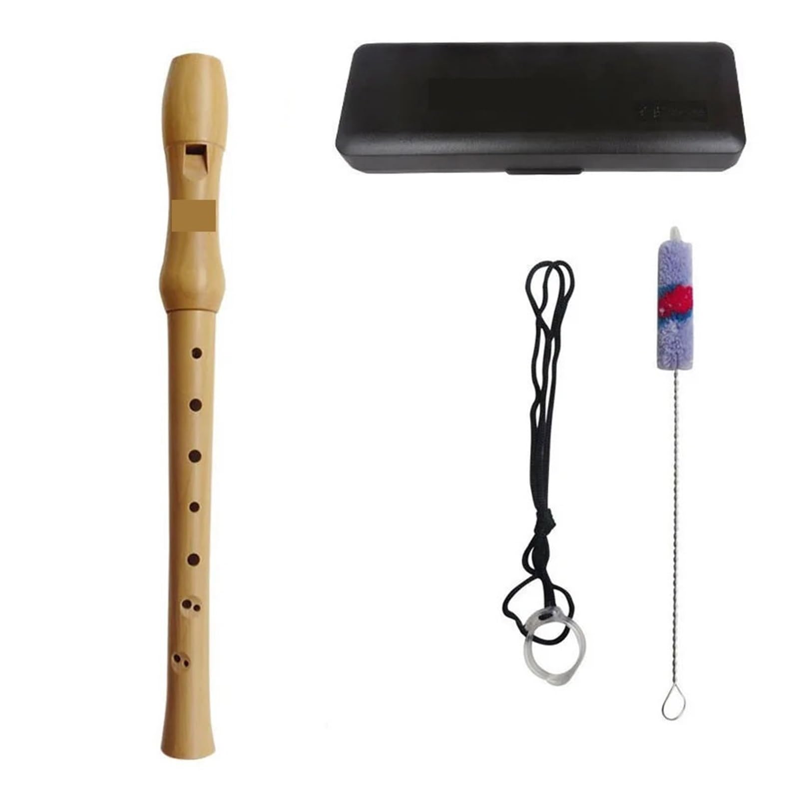 Flûte à bec en bois Flûte à bec en bois jouant de la flûte verticale 8 trous enregistreurs pratique professionnelle Instruments musique(Type 2)