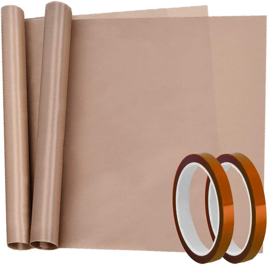 selizo Heat Tape, High Temperature Tape, Teflon Sheet for Vinyl Heat Press, Sublimation Heat Resistant