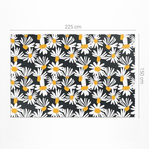 Tapis de balcon extérieur rectangle 150x225 résistant décoloration jardin