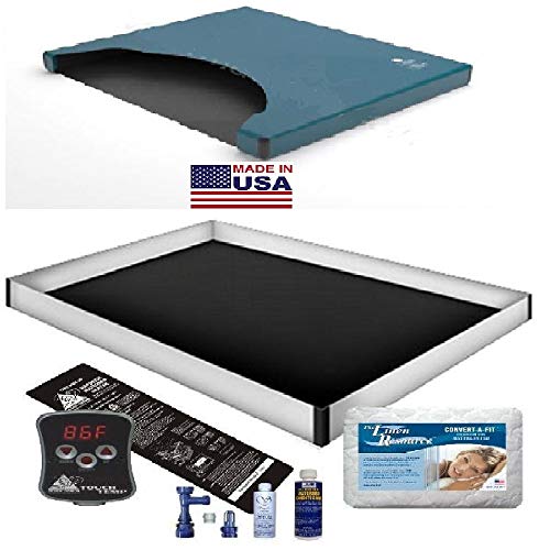 US Free Flow WATERBED Mattress/Liner/Digital Heater/Pad/Fill Drain/Conditioner KIT (Super Single 48x84 1USFFP4)