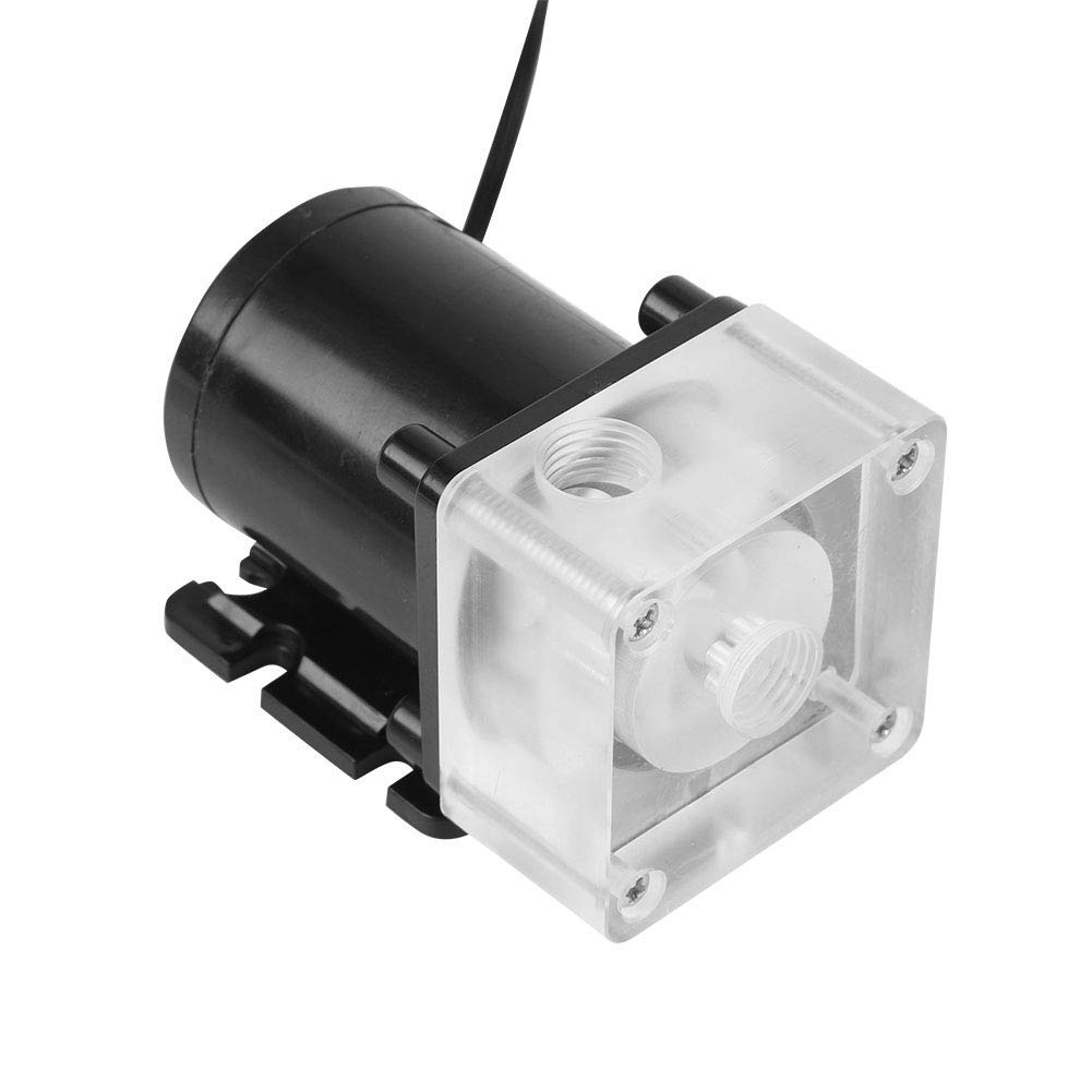 Heayzoki CPU Cooler, CPU Water Cooler, CPU Cooling System, Noiseless CPU Water Bump Computer Water Cooling System Pump G14 Thread for PC 500LH Ultra-Quiet Operation, default