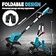 Kabellose Gartenfräse kompatibel mit Makita 18V Akku (ohne Akku), 550W bürstenlose Bodenhacke mit 15cm Frästiefe und 20cm Fräsbreite, Ackerfräse für Garten, Hof