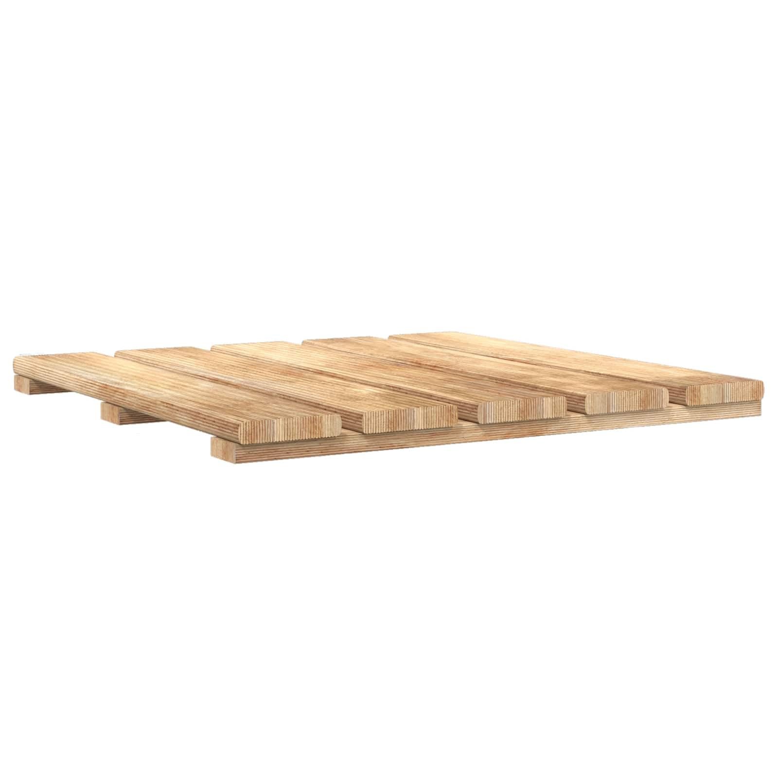 vidaXL Piastrella per Decking 6 pcs Marrone 50 x 50 cm, Giardino e terrazza, decking moderno in legno di pino resistente, set piastrelle quadrate per patio e piscina