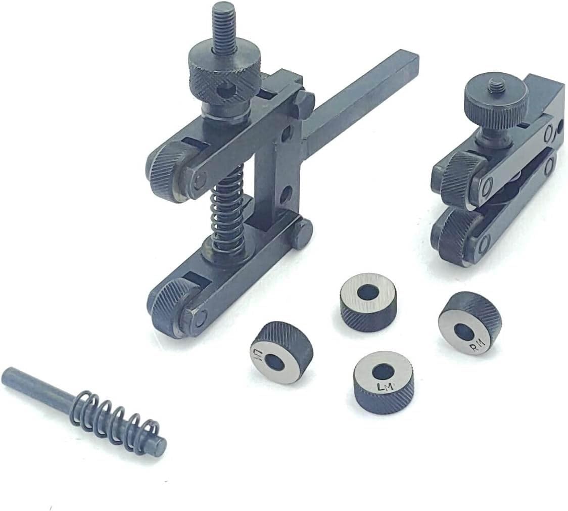 MachEl Set 2 Pc- Lathe Clamp Type Knurling Tools with 4 Spare Knurls