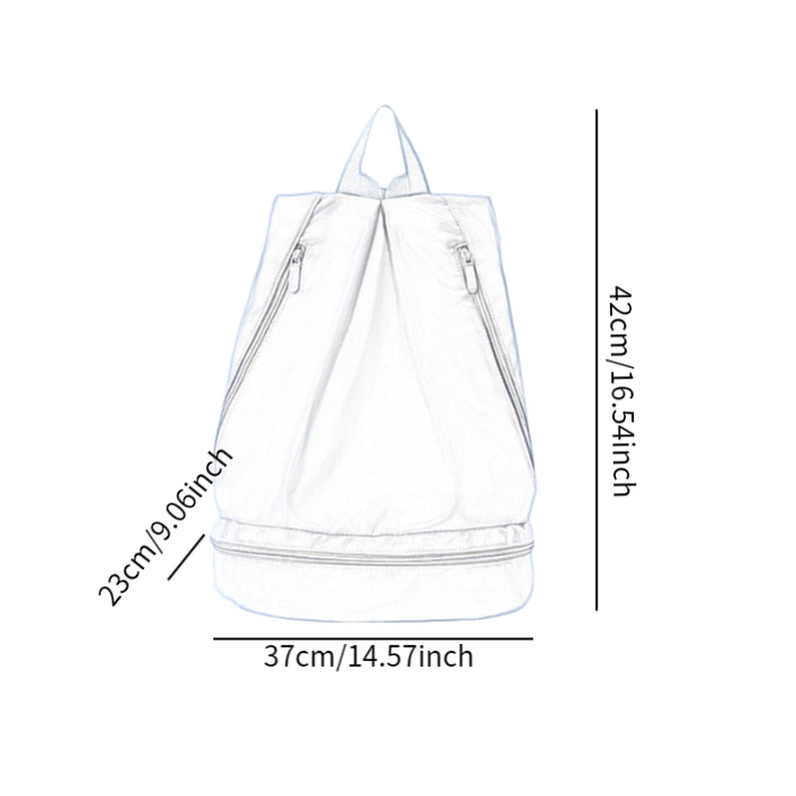 Mochila con Cordón Ajustable, Mochila de Natación con Bolsillo Organizador para Ropa Mojada, Bolsa de Lona Deportiva, Mochila para Viajes Y Actividade, Pink L