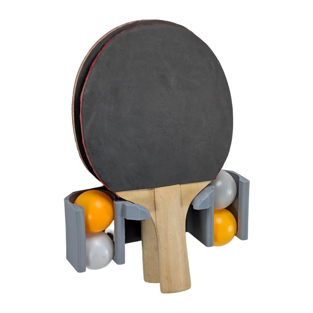 3D Cabin Table Tennis Wall Mount For Paddles Rackets Balls Ping Pong Storage Organiser