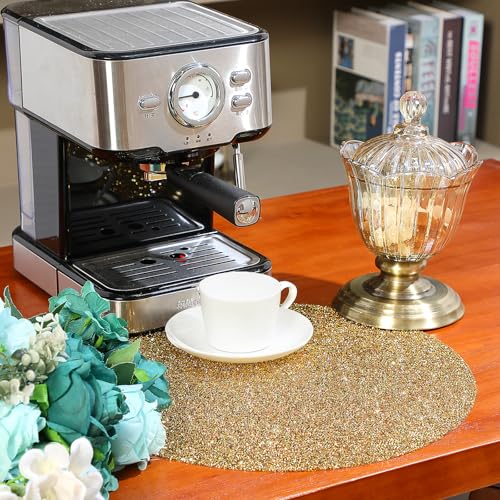Set de table rond doré strass pour protéger votre table et sublimer vos repas - 3