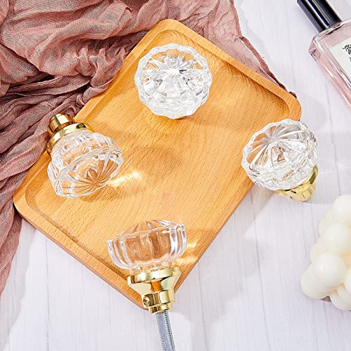 Amylove 2 Set Glass Door Knobs Mortise Style Fluted Crystal Door Knobs Antique Door Knobs With Spindle Antique Doorknobs For Interior Doors thumb #3
