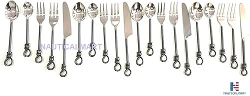 Miniatura 2 de Twist and Shout - Juego de cubiertos de acero inoxidable para Persion, moderno, juego de utensilios de cocina, restaurante, boda, fiesta, vajilla (3