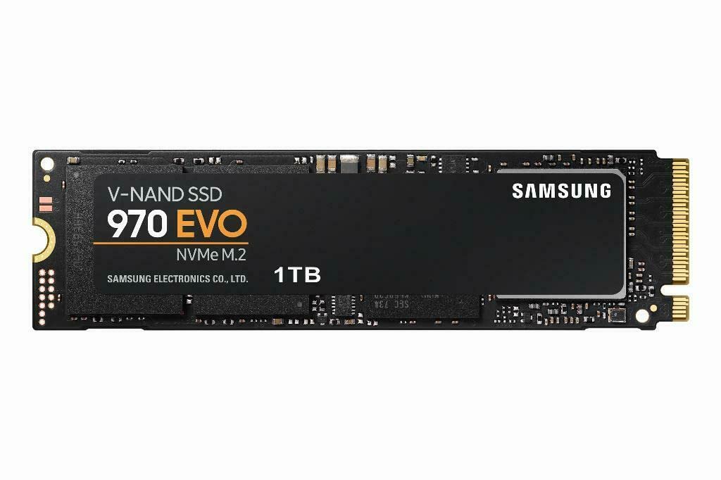 Samsung MZ-V7E1T0BW 970 EVO 1 TB NVMe M.2 Interne SSD Schwarz