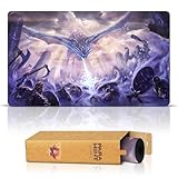 Picture of Paramint Ice Dragon (Stitched) - MTG Playmat by Asur Misoa - Compatible with Magic The Gathering Playmat - Play MTG, YuGiOh, TCG - Original Play Mat Art Designs & Accessories