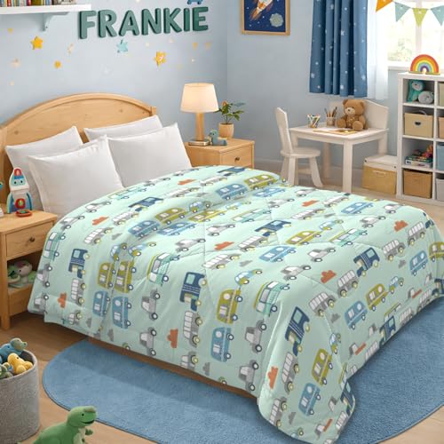 Image of MORADO Glace Cotton AC Comforter /Blanket /Quilt for Double Bed | Ultra Soft & Lightweight | All Season Reversible Comforter | Cozy Bedding for Home & Hotel | Size 90x100 Inches,Bus & Multi,Double