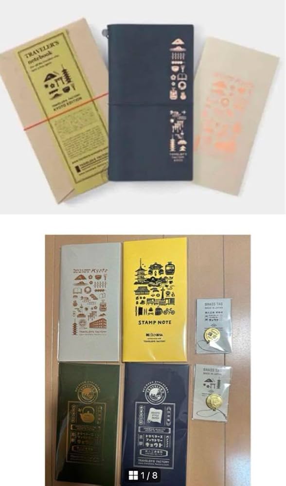 トラベラーズファクトリー　京都限定ノートセット+ レフィル4個+ ブラスタグ Amazon.co.jp: トラベラーズファクトリー 京都限定ノートセット