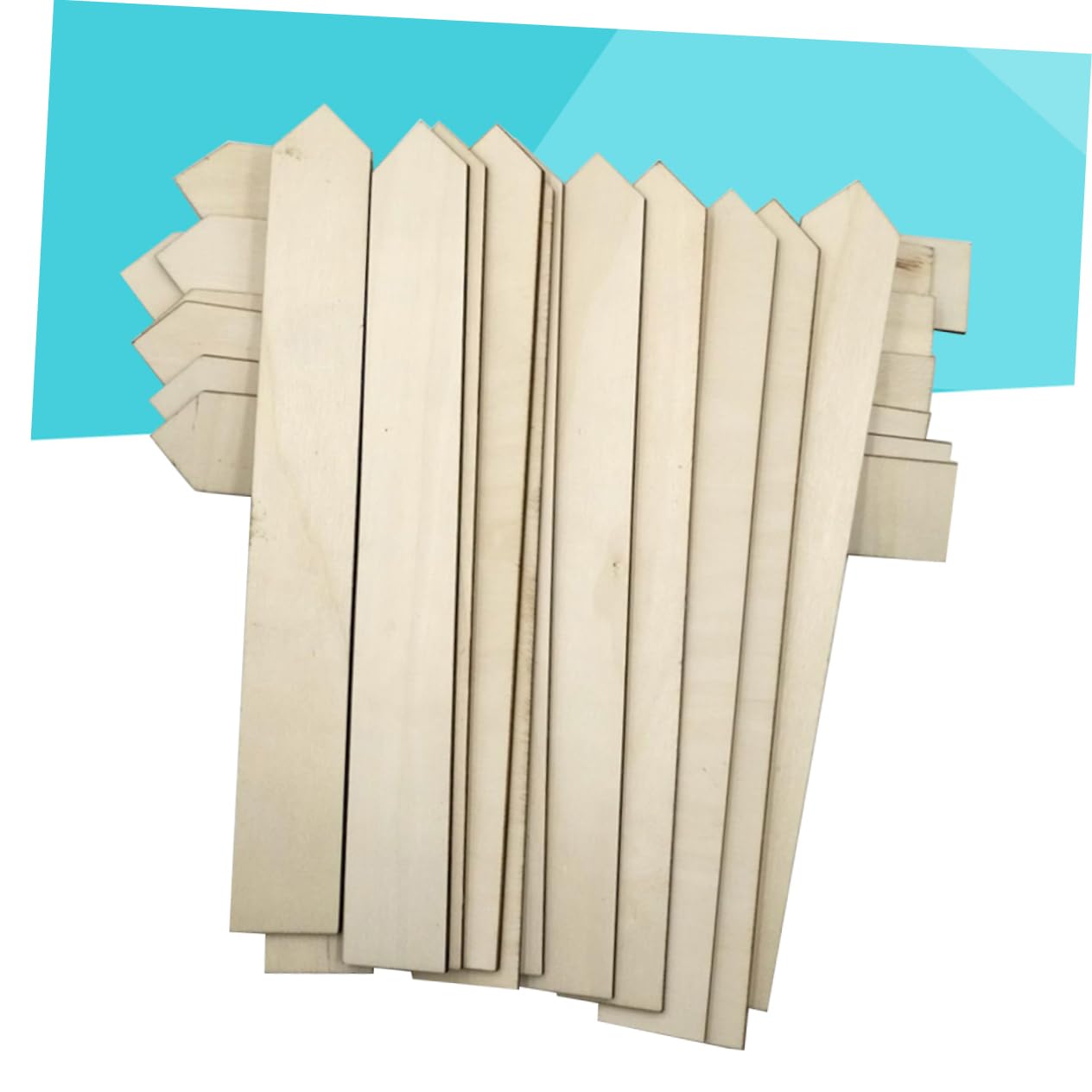 Kisangel Étiquettes De Jardin En Bois Solide 24x3 Cm Pour Potager Et Plantes, Lot De 100 Pièces, Longues Bandes Résistantes Pour Marquage Extérieur