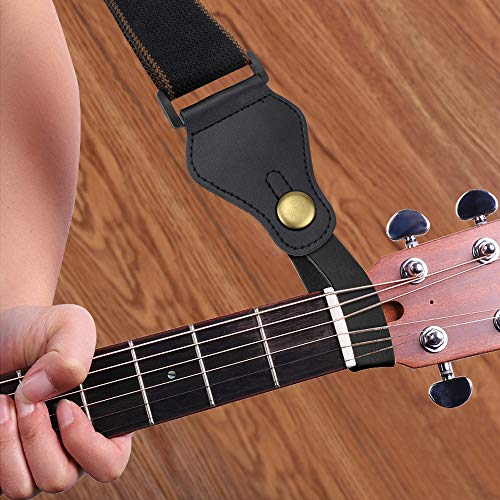 Dreamtop Kit de 16 accessoires pour guitare électrique et acoustique ou basse avec sangle réglable en coton et bouton… - Les Beatles, Paul McCartney, John Lennon, RIngo Starr, George Harrison Dreamtop Kit de 16 accessoires pour guitare électrique et acoustique ou basse avec sangle réglable en coton et bouton… – Image 7