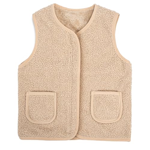 Youkly Teddy Fleece Weste Kinder, Ärmellos Fleecejacke Jungen...