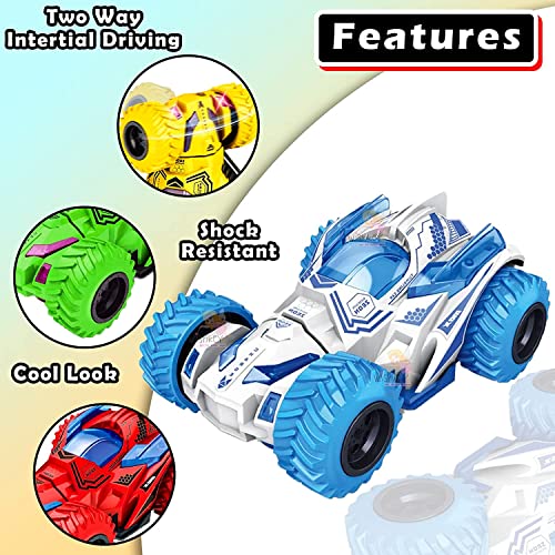 Image of Plastic Push and Go Mini Monster Truck Set Friction Powered Stunt Truck Car Vehicle Toy for Kids Baby Toys Cars for Kids Above 3 Years (Red Color)