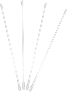 MUCKLILY 4 Sets Transparent Jaloezieën Stokken met Haak Praktische Vervangende Gordijnstokken Eenvoudig Te Installeren Bli...