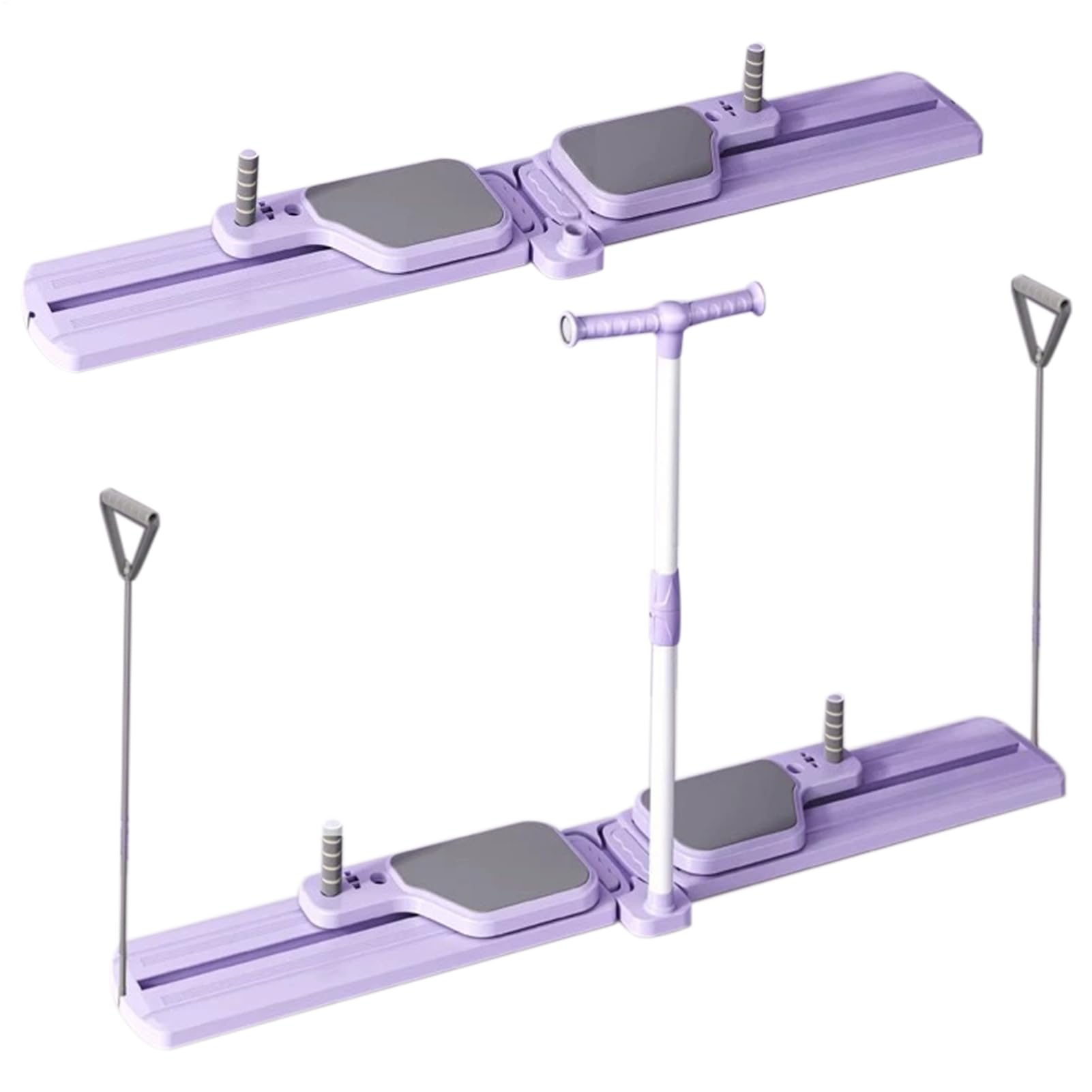 Skitrainingsmaschine, Indoor Cardio-Trainer, Split Leg Fitness Equipment, 59,01 Zoll Body Slimming System, Low Resistance Workout, für Home Gym, Rehab, Pilates, Apartment