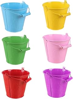 CIYODO 6 Pçs Balde De Praia Brinquedo De Areia Baldes De Areia Para Crianças Brinquedos De Castelo De Areia Para Crianças De Praia Brinquedos De Praia De Verão Brinquedos De Aprendizagem