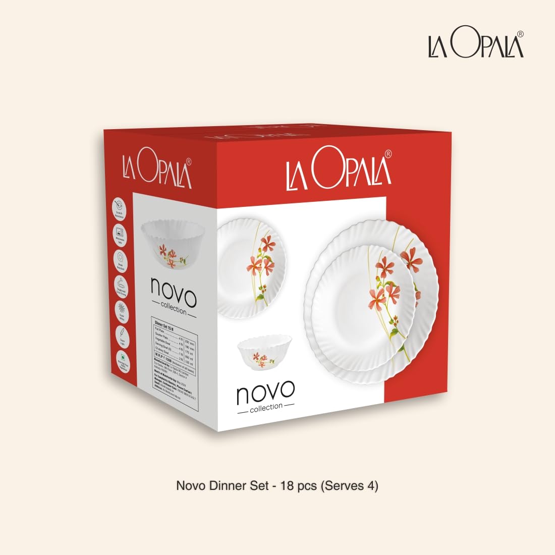 La Opala Spring Meadows Dinner Set - 18 Piece -7 La Opala Spring Meadows Dinner Set - 18 Piece -7