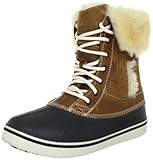 crocs Women's AllCast Luxe Duck Boot,Hazelnut/Stucco,6 B(M) US