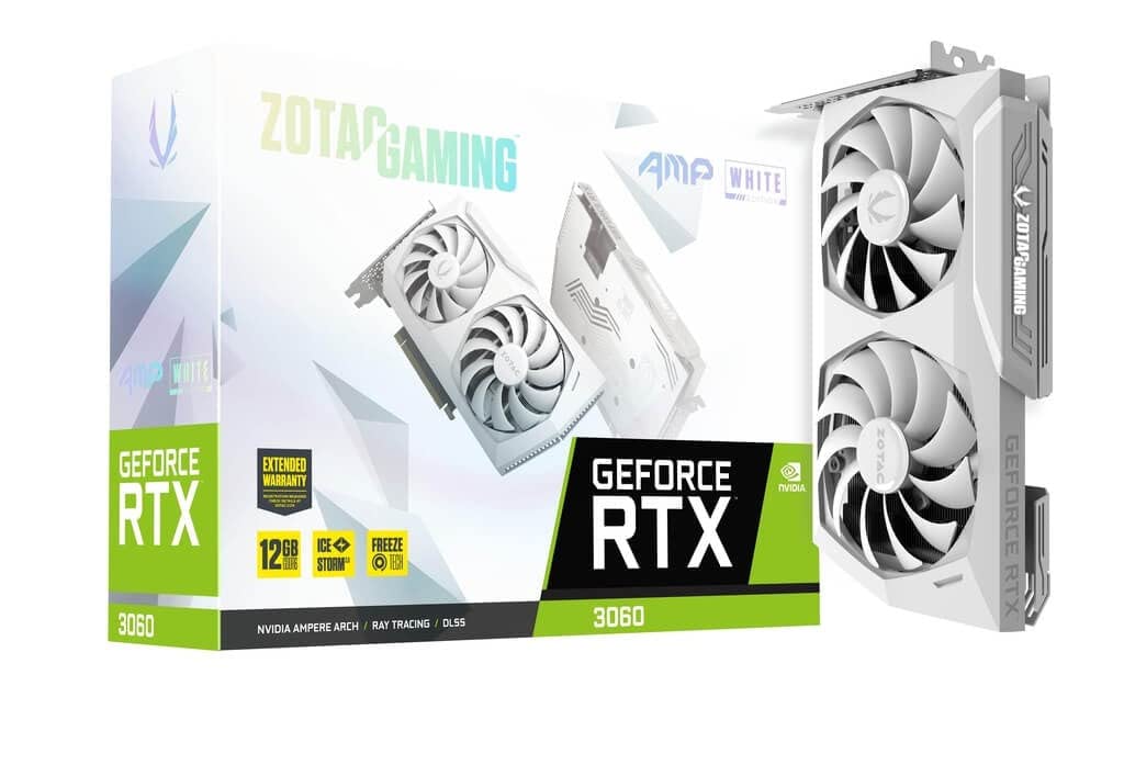 Zotac Gaming GeForce RTX 3060 AMP GDDR6 12GB 192bit PCIe 4.0 Graphics Card with IceStorm 2.0 Cooling, 1867 Mhz Boost Clock & 3 Years Warranty+2…