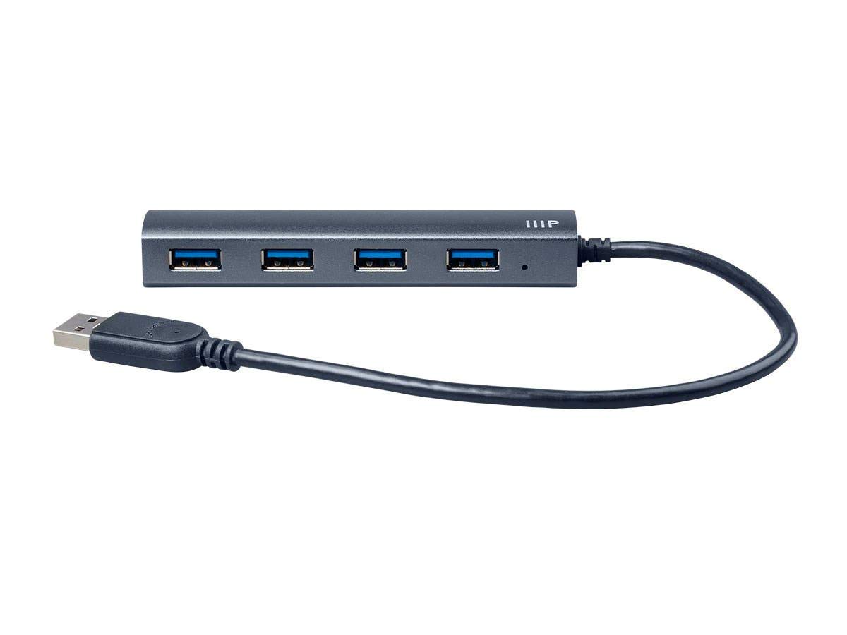 Monoprice Hub USB 3.0 4 Ports en Aluminium