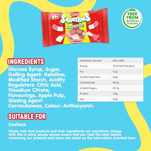 Swizzels Matlow Squashies Drumstick 60g (Pack de 3) miniatura 2