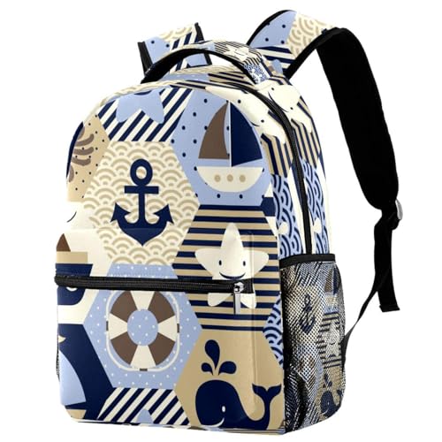Sac de voyage décontracté pour adolescents imprimé océan multicolore