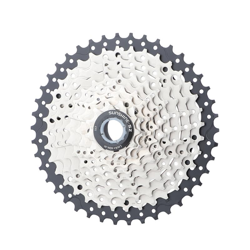 8/9/10/11/12 Speed Bike Freewheel, Lightweight Bike Cassette Sprocket, 11-32/36/40/42/46/50T Bicycle Cassette Freewheel for Mountain Bikes MTB (10 Speed, 11-42T)